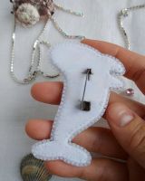 Лот: 18379006. Фото: 2. Брошь Кит. Ручная работа