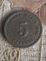 Лот: 16697353. Фото: 2. Германия 5 пфеннигов, 1906 Отметка... Монеты