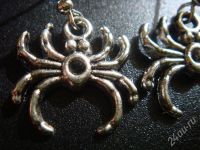 Лот: 338305. Фото: 2. Сережечки "Миниатюрные паучки... Ювелирные изделия, бижутерия, часы