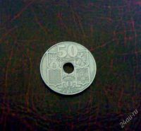 Лот: 2422728. Фото: 2. Испания 50 сентимос 1949. Монеты