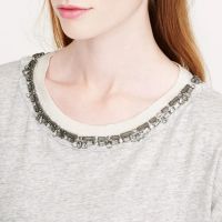 Лот: 9065896. Фото: 2. Топ кофточка футболка JCrew Jeweled... Женская одежда