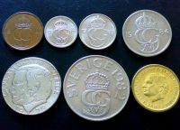 Лот: 1180340. Фото: 2. Швеция Набор 7 монет Карл Густав... Монеты