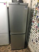 Лот: 10470870. Фото: 2. Б/у серебристый холодильник Samsung... Крупная бытовая техника