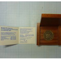 Лот: 10068437. Фото: 2. Швеция 1973 Медаль Король Карл... Значки, медали, жетоны