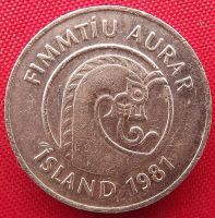 Лот: 2579049. Фото: 2. (№2252-2/LF) 50 эйре 1981 (Исландия... Монеты