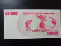 Лот: 15263195. Фото: 2. Зимбабве, 500000000 (500 млн... Банкноты