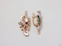 Лот: 13045740. Фото: 2. ЗОЛОТЫЕ СЕРЬГИ 6,42 ГРАММ. Ювелирные изделия, бижутерия, часы