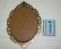 Лот: 16156160. Фото: 5. Рамка с репродукцией на шёлке...