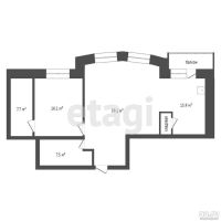 Лот: 16431304. Фото: 13. Продам 2-комн. кв. 90.3 кв.м...