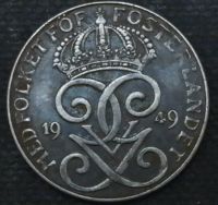 Лот: 10655251. Фото: 2. Страны Запада (7582) Швеция. 1949... Монеты