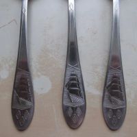 Лот: 21101252. Фото: 3. Ложка столовая Парусник, корабль... Домашний быт