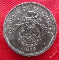 Лот: 2579603. Фото: 2. (№2291/LF) 25 центов 1982 (Сейшельские... Монеты