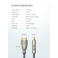 Лот: 21574308. Фото: 10. Кабель UGREEN HDMI 2.0 карбоновое...