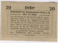 Лот: 1420152. Фото: 2. Австрия. Нотгельд. 20 геллер 1920г... Банкноты