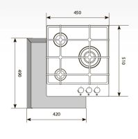 Лот: 10872945. Фото: 6. Варочная панель газовая LEX GVG...