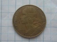 Лот: 718740. Фото: 2. 20 сентимов Франция 1971г. Монеты