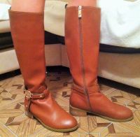 Лот: 3577377. Фото: 5. кожаные осенние сапоги Tory Burch...