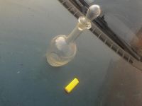 Лот: 6777703. Фото: 2. тонкое стекло графин 350 гр пробка... Антиквариат