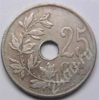 Лот: 211321. Фото: 2. Бельгия. 25 сантим 1908г. Монеты