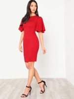Лот: 12528728. Фото: 2. Новое красное платье, 46 р-р. Женская одежда