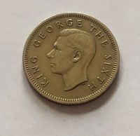 Лот: 21579806. Фото: 2. Новая Зеландия 6 пенсов 1951. Монеты