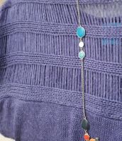Лот: 9462927. Фото: 2. Вязанная Кофта-туника фиолетовая... Женская одежда