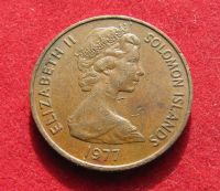 Лот: 20865773. Фото: 2. Соломоновы Острова 2 цента, 1977г... Монеты