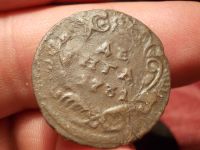 Лот: 15987874. Фото: 3. Рарик! Р-1! Денга 1731 года, без... Коллекционирование, моделизм