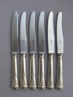 Лот: 11538598. Фото: 4. 6 десертных ножей Золинген Август... Красноярск