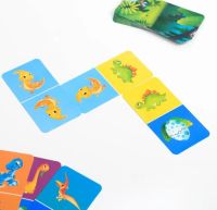 Лот: 20427682. Фото: 5. Развивающая игра «Домино. Динозаврики...