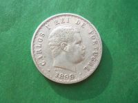 Лот: 19496782. Фото: 5. Португалия 500 реалов 1899 г...