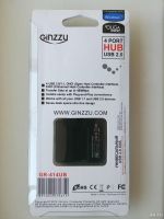 Лот: 13054650. Фото: 5. USB 2.0 HUB Ginzzu (юсб-хаб на...
