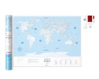 Лот: 15601418. Фото: 3. Скретч Карта Мира Travel Map Silver... Красноярск