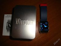 Лот: 2075504. Фото: 2. Бинарные часы Winston в жестяной...