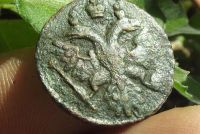 Лот: 7442641. Фото: 2. Полушка 1739 в сохране оригинал... Монеты