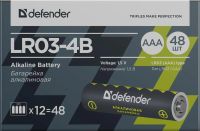 Лот: 6951283. Фото: 2. Батарейка ААA LR03-4B Defender... Аксессуары