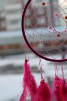 Лот: 4830035. Фото: 5. Ловец снов средний малиновый