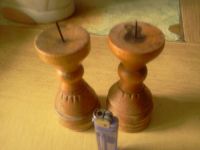 Лот: 7858405. Фото: 2. подсвечники деревянные ручная... Предметы интерьера