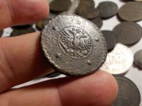 Лот: 16543774. Фото: 4. Очень редкий крестовой пятак-1727... Красноярск