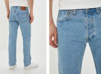 Лот: 20287456. Фото: 2. Мужские прямые джинсы Levis 501... Мужская одежда