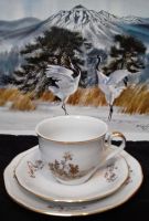 Лот: 15389000. Фото: 2. РЕТРО: Чайная тройка "Янтарный... Антиквариат