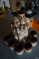 Лот: 16865478. Фото: 2. сувенирный штоф+ 6 стопок. Посуда, кухонная утварь