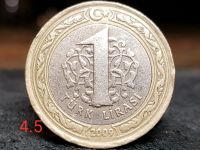 Лот: 11756434. Фото: 2. монета 1 Турецкая лира. 2009г. Монеты