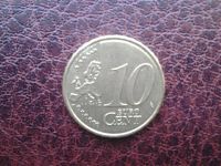 Лот: 4737402. Фото: 2. 10 евроцентов,Кипр,2008г.ОБМЕН... Монеты