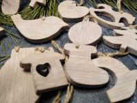 Лот: 24695947. Фото: 4. Елочные игрушки из дерева ручной... Красноярск