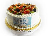 Лот: 8325348. Фото: 3. Торт со свежей ягодой , кремовый... Продукты