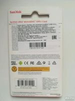 Лот: 10754688. Фото: 2. Micro SD Карта памяти 16 GB SanDisk... Носители информации