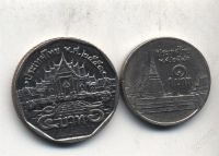 Лот: 1214921. Фото: 2. Тайланд "5 бат и 1 бат 2006 года... Монеты