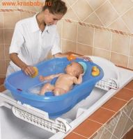 Лот: 2637993. Фото: 2. Прорезиненная ванна OK Baby с... Кормление и уход, гигиена