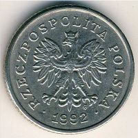 Лот: 8869317. Фото: 2. 50 грошей 1992 года. Польша. Монеты